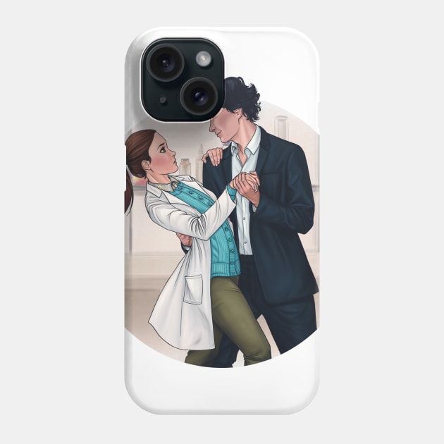 Sherlolly - Dancing in the morgue Phone Case by hiyas