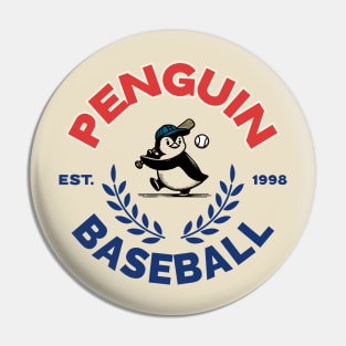 Cute Penguin Baseball Lover Pin