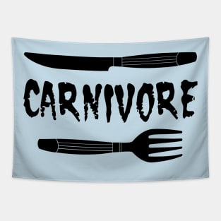 Carnivore Knife and Fork Tapestry