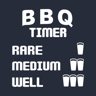 BBQ timer with beer glasses T-Shirt