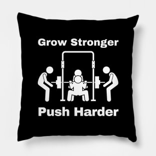 Grow stronger puch harder Pillow