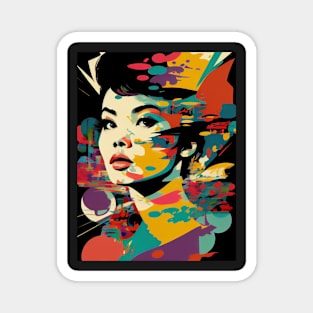 Modern woman in pop-art style Magnet