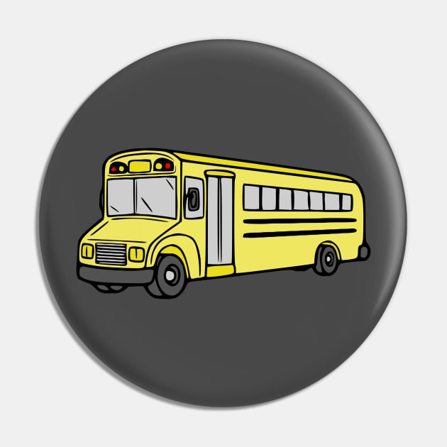 Yellow School Bus Pin by KayBee Gift Shop