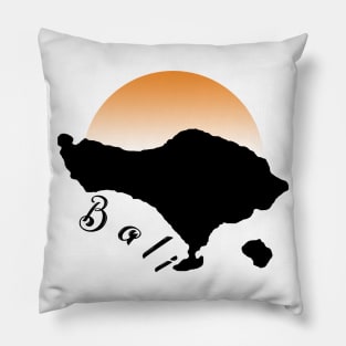 Bali Map 01 Pillow