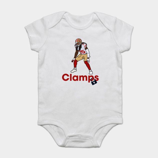 Richard Sherman Clamps San Francisco 49ers Nfl Richard Sherman Onesie Teepublic