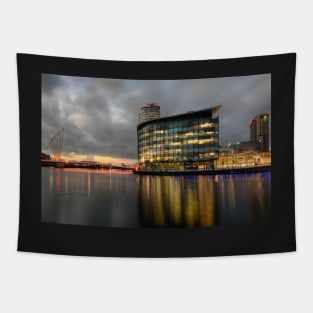 Office Building at Salford Quays with Reflection Tapestry