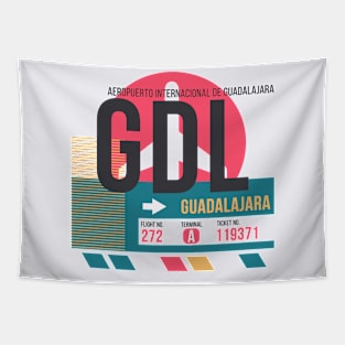 Guadalajara (GDL) Airport Code Baggage Tag Tapestry