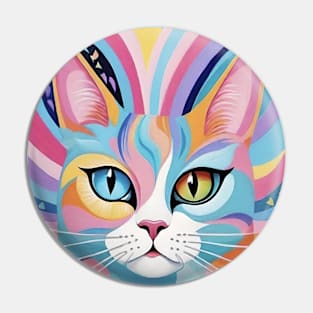 Whisker Wonderland: Abstract Cat Dream Pin