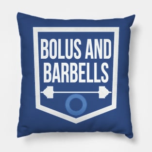 Bolus and Barbells Tee Pillow