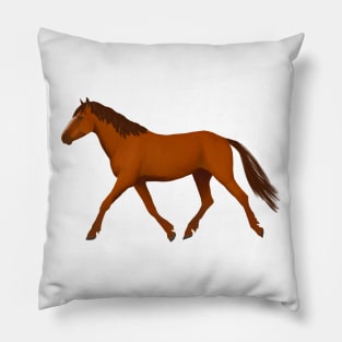 Chestnut horse Pillow