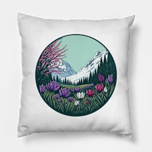 Mountain Flowers Pillow