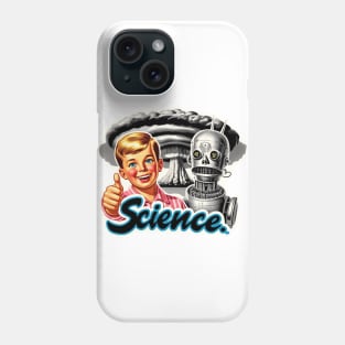 Science Thumbs Up Funny Retro Artificial Intelligence AI Phone Case