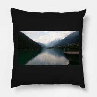 Italy mountain lake landscape Pillow