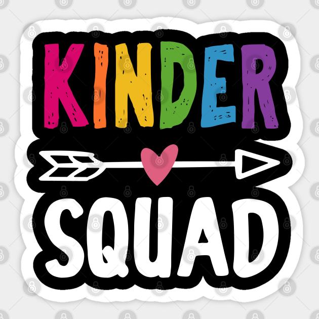 Wegrijden landelijk Advertentie Kinder Squad - Kinder Squad - Sticker | TeePublic