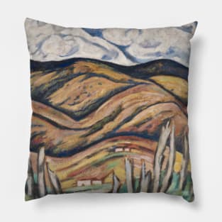 The Last of New England - The Beginning of New Mexico by Marsden Hartley Pillow