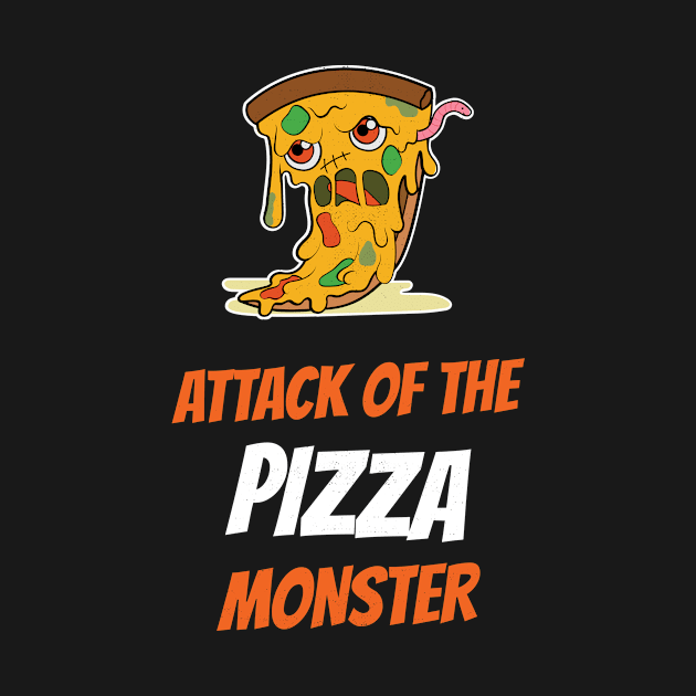 Halloween Cute Pizza Monster by SpookyHalloween