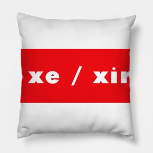 xe / xir - red Pillow