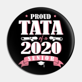 Proud Tata Of A 2020 Senior Graduate Happy Graduation Last Day Class Of School Quarantine Pin