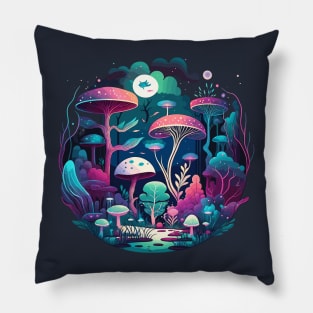 Magic Mushrooms Pillow