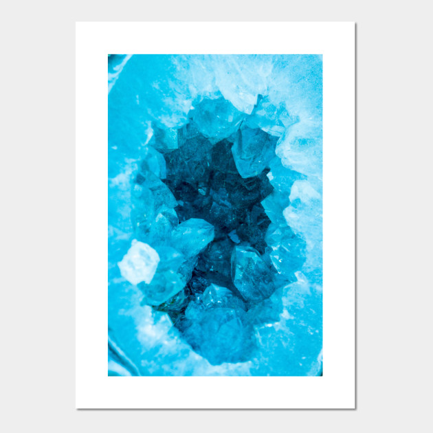 Turquoise Blue Agate Crystal Spiritual Art Blue Crystal