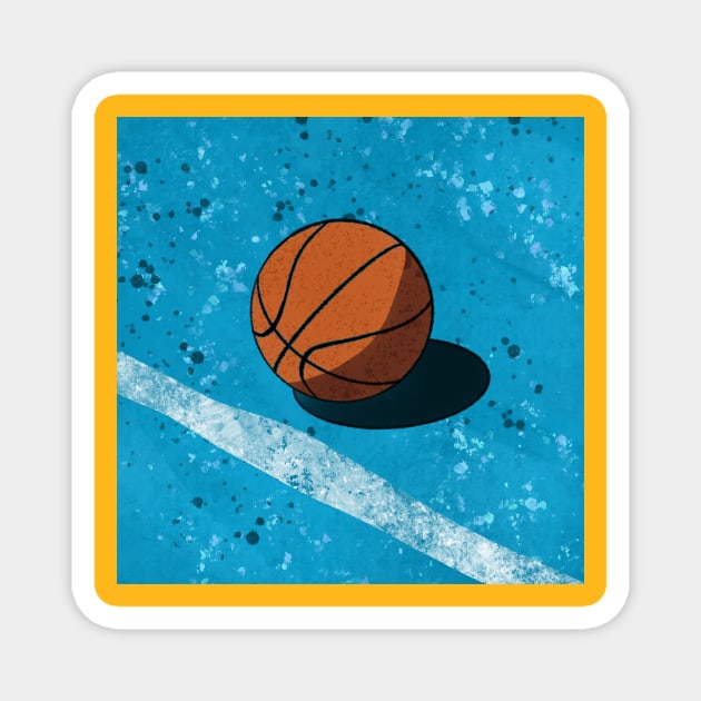 Basketball Never Stops Magnet by Lukish