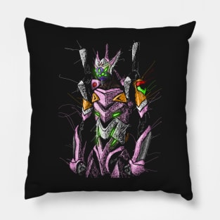 Eva unit 08 gamma scribble Pillow