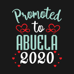 Promoted To Abuela 2020 New Grandma To Be T-Shirt