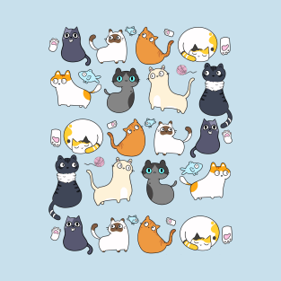 Cute cats pattern T-Shirt