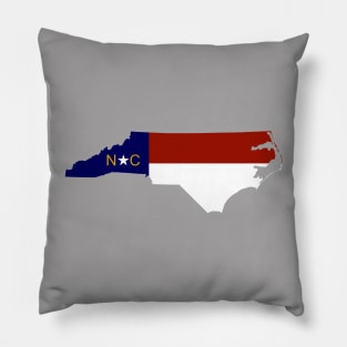 NC State and Flag Pillow