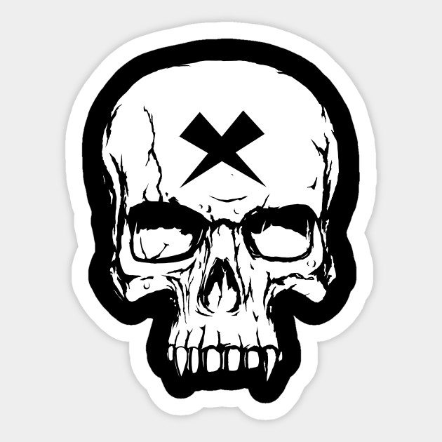 Vampire Skull Sexy Sticker Teepublic