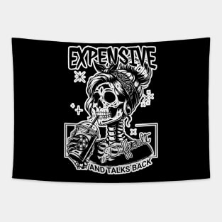 Skeleton Expensive Difficult And Talks Back Tapestry