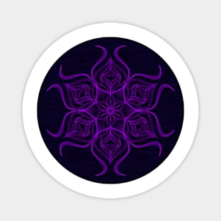 Sea of Violet Snowflakes Magnet