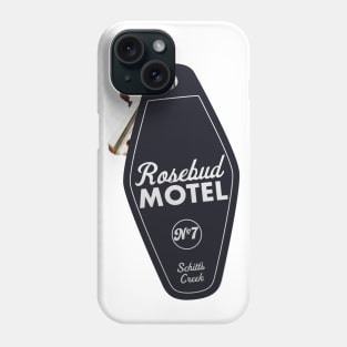 Schitt's Creek Rosebud Motel Key Tag for Room 7, Retro design in black Phone Case