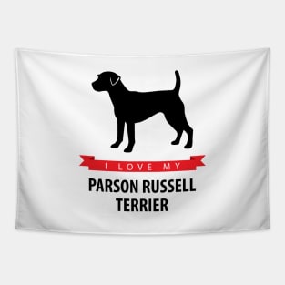 I Love My Parson Russell Terrier Tapestry