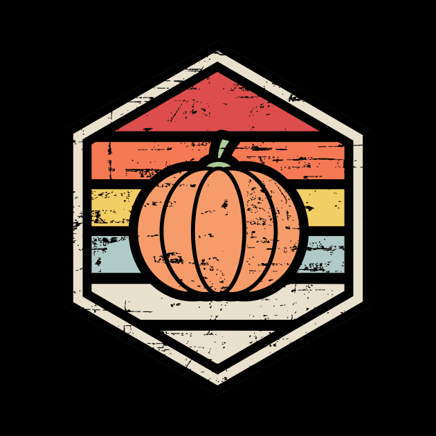 Retro Badge Pumpkin by rojakdesigns