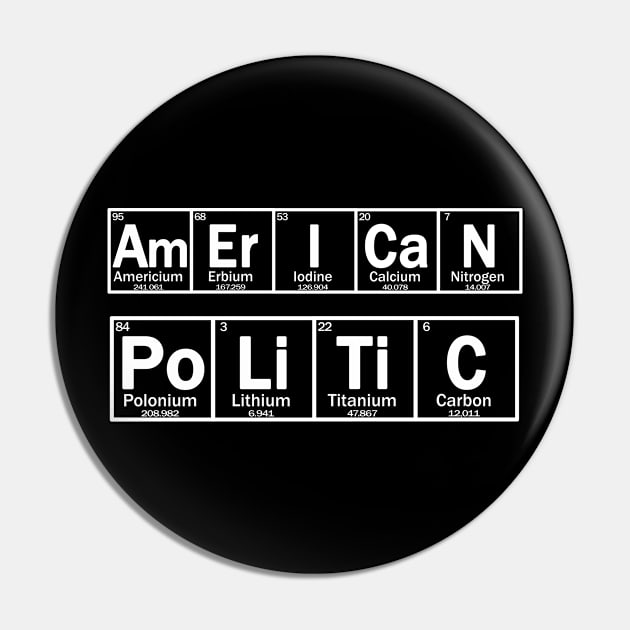 AMERICAN politic patriotic and scientific design with chemical elements Pin by Context