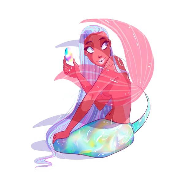 Opal Mermaid by Sara no.style.illustrator