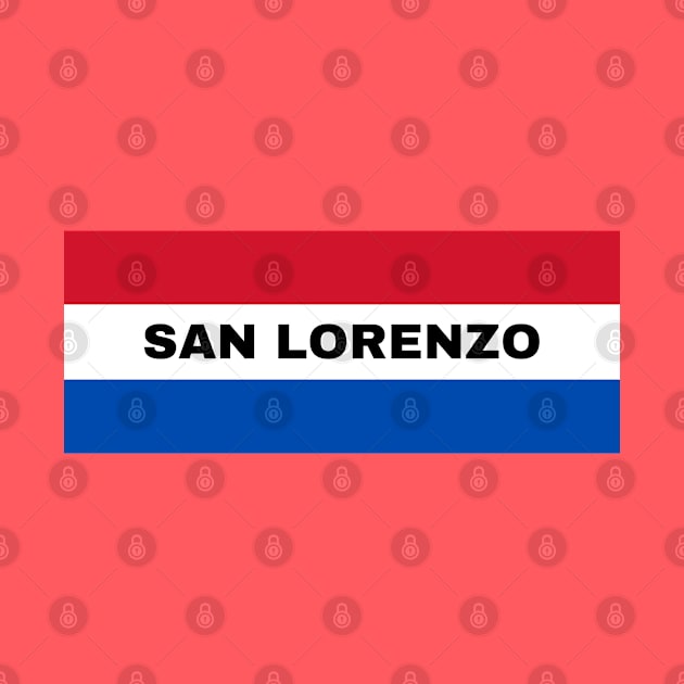 San Lorenzo City in Paraguay Flag Colors by aybe7elf