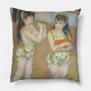 Acrobats at the Cirque Fernando by Auguste Renoir Pillow