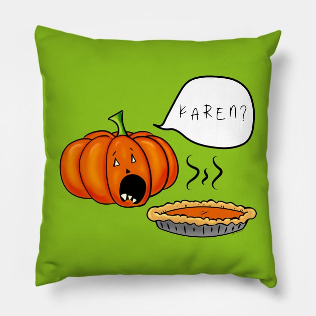 Karen's Thanksgiving Pillow by DitzyDonutsDesigns