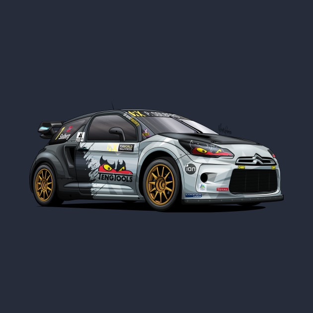 Citroen DS3 WRX - Petter Solberg by Mario Ramos Rally Art