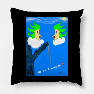 Twins get loose 🎈 Pillow