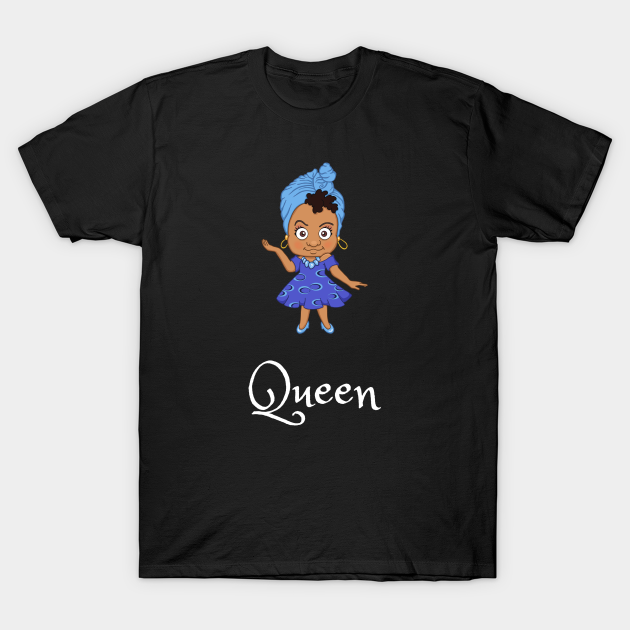 Discover Beautiful Powerful Black Woman Queen - Black Woman - T-Shirt