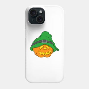 Slouchy Hat Halloween Pumpkin Green Version Phone Case