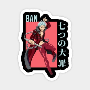 Ban - Seven Deadly Sins anime Magnet