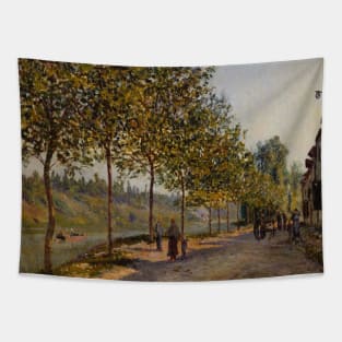 June Morning in Saint-Mammes by Alfred Sisley Tapestry