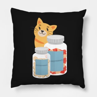 Antidepressant Cat Pillow