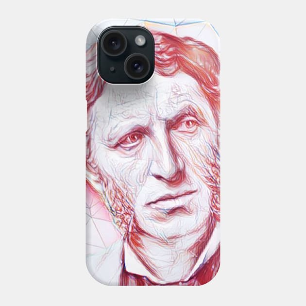 Matthew Arnold Portrait | Matthew Arnold Artwork | Line art Phone Case by JustLit