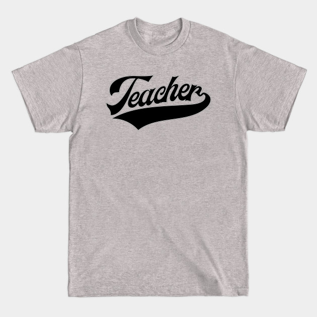Discover Teacher Script 2 Black Font - Teachers - T-Shirt