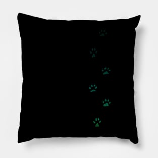 wolf tracks Pillow